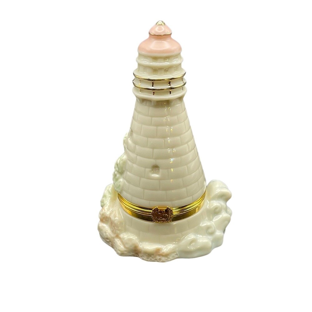 Lenox Lighthouse The Light in the Harbor Hinged Treasure Trinket Box